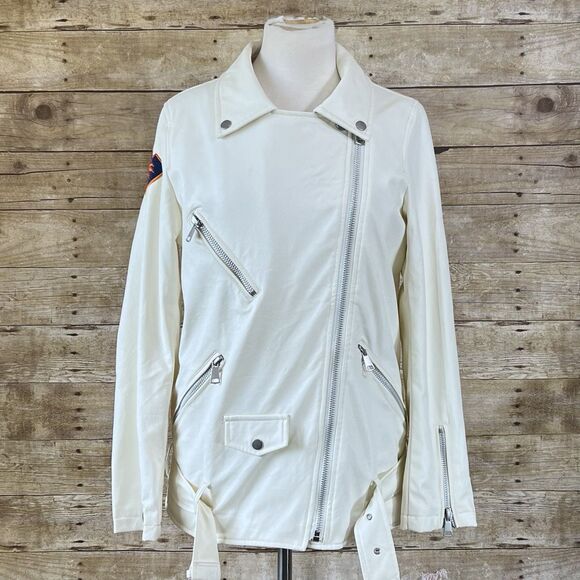 Pretty Little Thing Size 2 Relaxed Women’s Faux leather Motorcycle Jacket  NWOT - Picture 15 of 16
